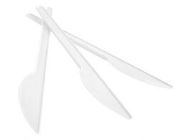 Office Products Nóż plastikowy  17cm, 100szt., biały
