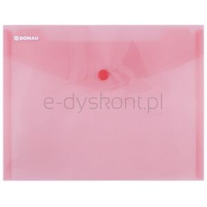 Donau Teczka kopertowa zatrzask, PP, C5, 180mikr., czerwona
