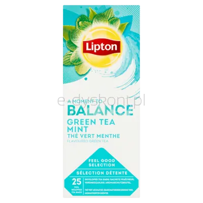 Lipton Herbata Classic Green Tea Mint 25 kopert x1,6g