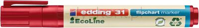Edding Marker do flipchartów e-31ecoline, 1,5-3 mm, czerwony