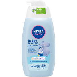 Nivea BABY Żel 2w1 do mycia ciała i włosów 500 ml z pompką