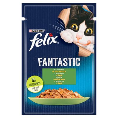 Karma Kot Felix Fantastic Królik 85 G Nestle