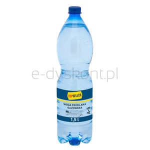 Topseller Woda źródlana gazowana 1,5 l(Paleta 504 szt)