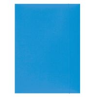 Office Products Teczka z gumką, karton, A4, 300gsm, 3-skrz., jasnoniebieska [BIURO]