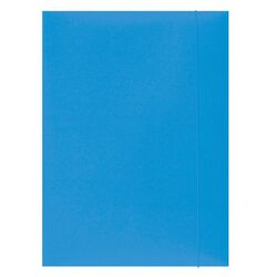 Office Products Teczka z gumką, karton, A4, 300gsm, 3-skrz., jasnoniebieska