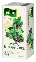 Vitax Herbata Inspiracje Mięta Czarny Bez 20 sztuk