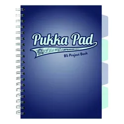Pukka Pad kołozeszyt Navy B5 100 kartek w kratkę