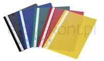 Donau Skoroszyt Pvc, A4, Twardy, 150/160Mikr., Czerwony  - 2
