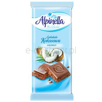 Alpinella Czekolada Mleczna Z Wiórkami Kokosowymi 90G