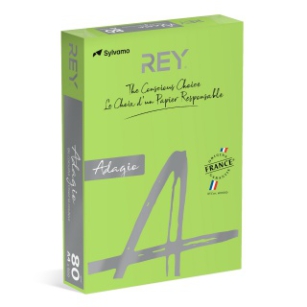 Papier ksero REY ADAGIO, A4, 80gsm, 16 zielony INTENSE *RYADA080X402 R100, 500 ark.