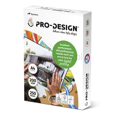 Pro-Design Fsc Papier Kserosatynowany, Klasa A++, A4, 168Cie, 200Gsm, 250 Ark. 