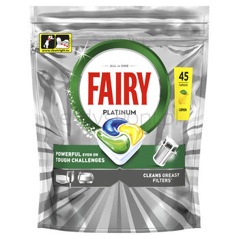 Fairy Platinum Tabletki Do Zmywarki, Cytryna, 45 Kapsułki