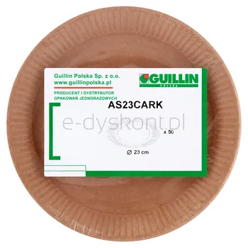Guillin Talerze Papierowe Typu Kraft 50Szt Średnica 23Cm