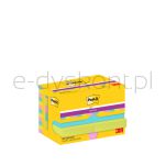 Post-It Karteczki Samoprzylepne Super Sticky Notes, 47,6X47,6Mm, 12X90 Kart., Paleta Cosmic  - 2