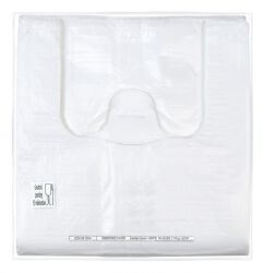 Sarantis Reklamówka HDPE, średnia, 30/8/55 cm, 11 mikr., 200 szt., biała