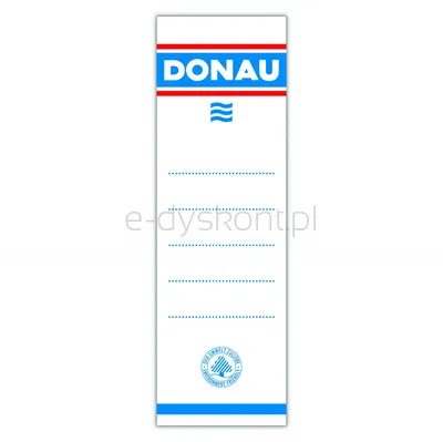 Donau Etykiety wsuwane do segregatora 48x153mm, dwustronne, 20szt.