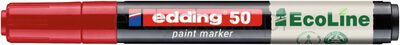 Marker olejowy na bazie wody e-50 EDDING EcoLine, 2-3mm, czerwony