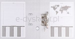 Segregator BASIC-S z szyną, PP, A4/75mm, jasnoniebieski