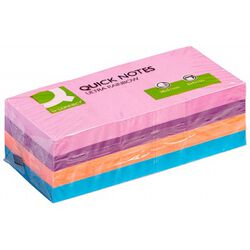 Q-Connect Bloczek samoprzylepny Rainbow, 38x51mm, 3x4x100 kart., mix kolorów