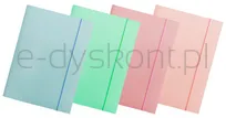 Teczka Z Gumką Office Products Pastel, Karton/Lakier, A4, 300Gsm, 3-Skrz., Mix Kolorów - 3