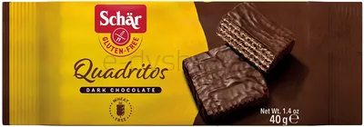 Quadritos Wafelki W Czekoladzie Bezglutenowe 40 G