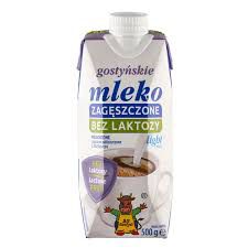 Gostyń Mleko Zagęszczone Niesłodzone Bez Laktozy Light 2,5% Gostyńskie 500G