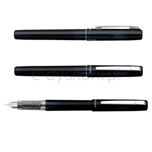 Pióro wieczne Platinum Prefounte Graphite Blue, F, w plastikowym opakowaniu, na blistrze, granatowe