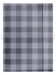 Teczka Z Gumką Office Products, Karton/Lakier, A4, 320Gsm, 3-Skrz., Mix Kolorów W Kratę - 4