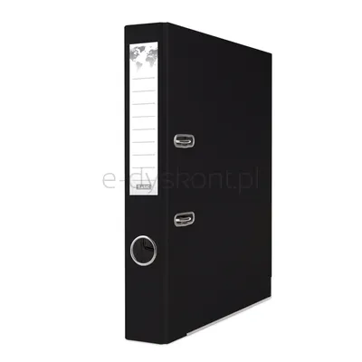 Segregator BASIC-S z szyną, PP, A4/50mm, czarny