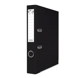 Segregator BASIC-S z szyną, PP, A4/50mm, czarny