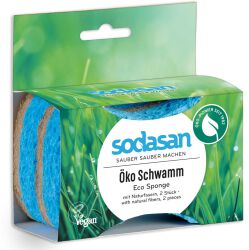 Sodasan Zmywaki gąbczaste, biodegradowalne 2szt (108x70x25mm)