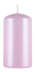 Donau HOME Świeca słupek Standard Lakier, 60x115mm, różowy perła