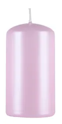 Donau HOME Świeca słupek Standard Lakier, 60x115mm, różowy perła