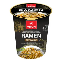 Vifon Zupa Błyskawiczna Z Kluskami O Smaku Sosu Sojowego Z Wakame 60 G Kubek