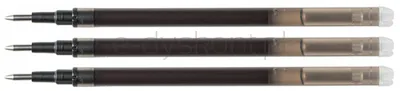 Q-Connect Wkład Do Długopisu Wymazywalnego 1,0Mm, 3Szt., Zawieszka, Czarny 