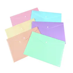 Teczka Kopertowa, Pp, C5, 185 X 238 X 0,18 Mm, Na Zatrzask, Display, Mix Pastel 