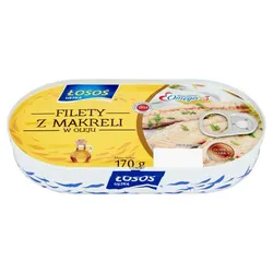 Filety Z Makreli Łosoś W Oleju 170 G