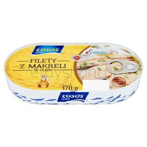 Filety Z Makreli Łosoś W Oleju 170 G