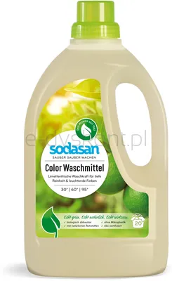 Sodasan Płyn Do Prania, Uniwersalny kolor limonka BIO 1.5 l