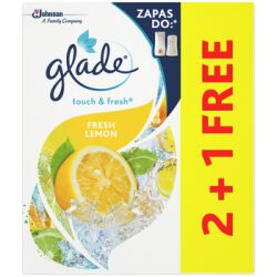 Glade Odświeżacz Powietrza  fresh lemon zapas 2+1 3x10ml