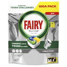 Fairy Kapsułki Do Zmywarek Platinum All In One Cytryna 81 szt.