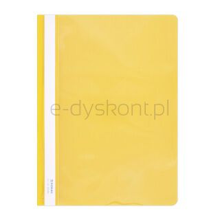 Donau Skoroszyt PVC, A4, twardy, 150/160mikr., żółty