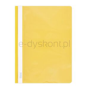Donau Skoroszyt PVC, A4, twardy, 150/160mikr., żółty