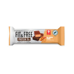 Wafel Fit&Free Protein 15% o smaku masła orzechowego w czekoladzie mlecznej bez dodatku cukru 40 g