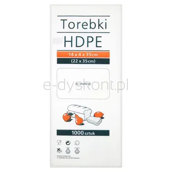 Sarantis Hdpe Torebki Spożywcze 14X4X35 Cm 1000 Sztuk