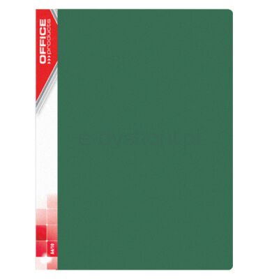 Office Products Teczka Ofertowa Pp, A4, 620Mikr., 30 Koszulek, Zielona 