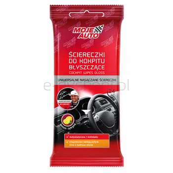 Moje Auto Nasączone Ściereczki Czyszczące Do Kokpitu Błyszczące 24 Szt 