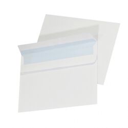 Koperty samoklejące Office Products SK, C5, 162x229mm, 90gsm, 500szt., otwieranie po długim boku, białe