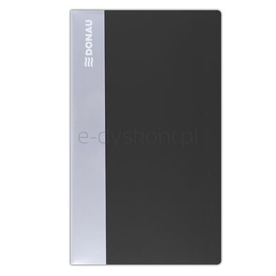 Wizytownik DONAU, PP, na 240 wizytówek, czarny