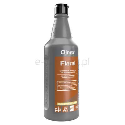 Clinex Uniwersalny Płyn Floral, do mycia podłóg, Mydło marsylskie, 1l